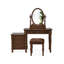 Coiffeuse avec miroir, 5 tiroirs, 1 chaise