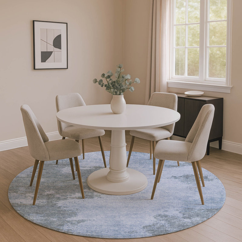 Premium Machine Washable Mayfield AMF1902 Modern Rug, Round 8'