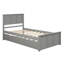 Lit plateforme avec couchette et cadre en bois Njord-121225754