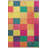 Multi-Colored Geometric Pixel Square Patterned Modern Decorative Rug-658226007