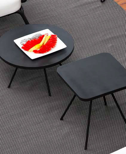 Attol Square Outdoor Coffee Table , in. W in. D, Anthracite, 17.63" W x 17.63" L x 19.19" H