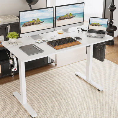 STARY Electric Standing Desk With Adjustable Height And Splice Board For Home Office Use, Promoting Ergonomic Health And Productivity.