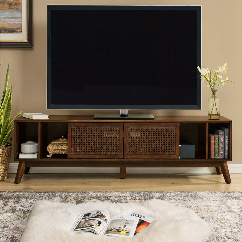 Meuble télé Mid-Century, Noyer