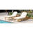 2-Piece Light Teak Acacia Wood Chaise Lounge Set, 5-Position Adjustable Arched Backrest Recliners, Outdoor Leisure Seating For Pool & Yard-505054661