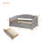 Upholstered daybed Twin Size with Two Drawers and Wood Slat-1981172820