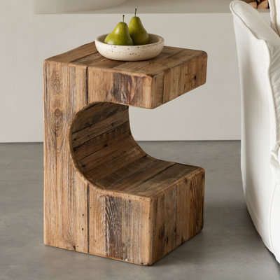 Solid Wood End Table Set