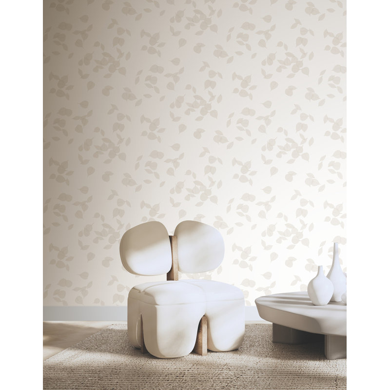 Papier peint feuilles de gula, Doré