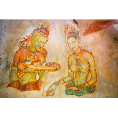 Sigiriya Murals by Oskanov - Wrapped Canvas Print