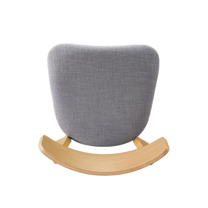 Ensemble de 4 chaises de salle à manger Mid-Century, Naturel, Gris foncé
