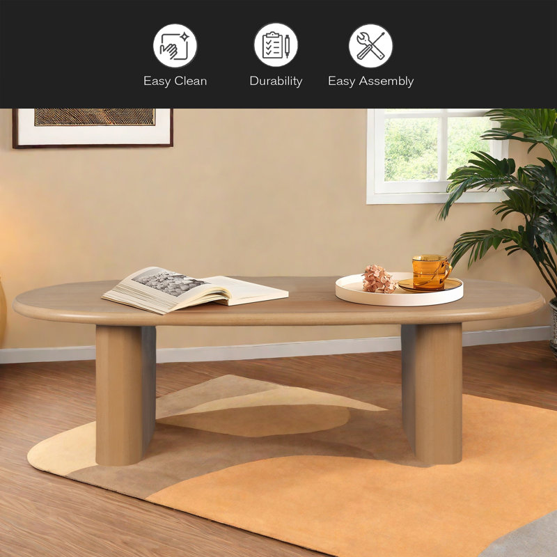 Table basse 51 po, Naturel