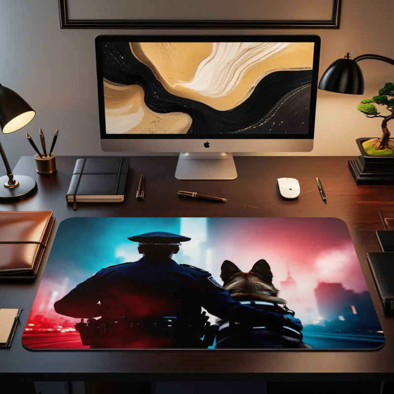Polyester Desk Pad, 14.4x12.1