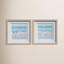 'Sea Glass Sandbar' 2 Piece Framed Painting Set