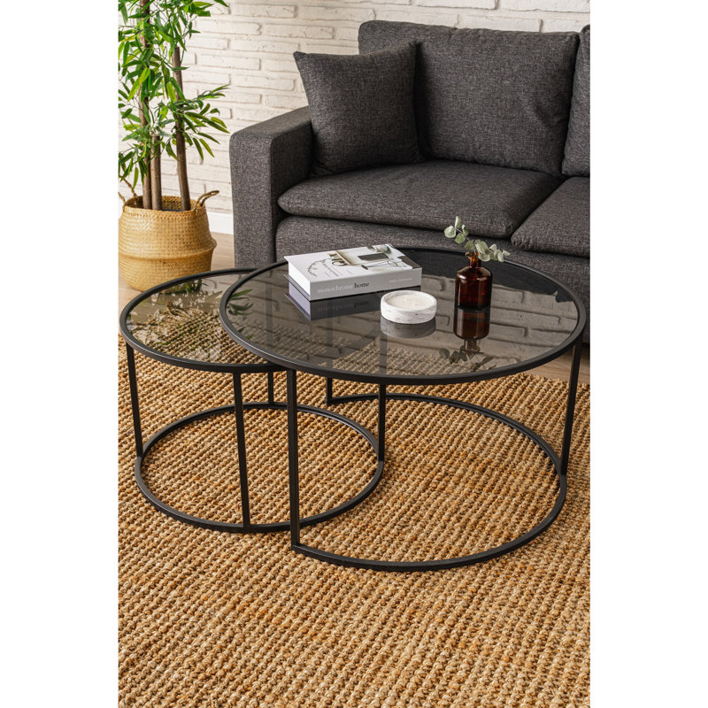 Ensemble de tables basses, Noir