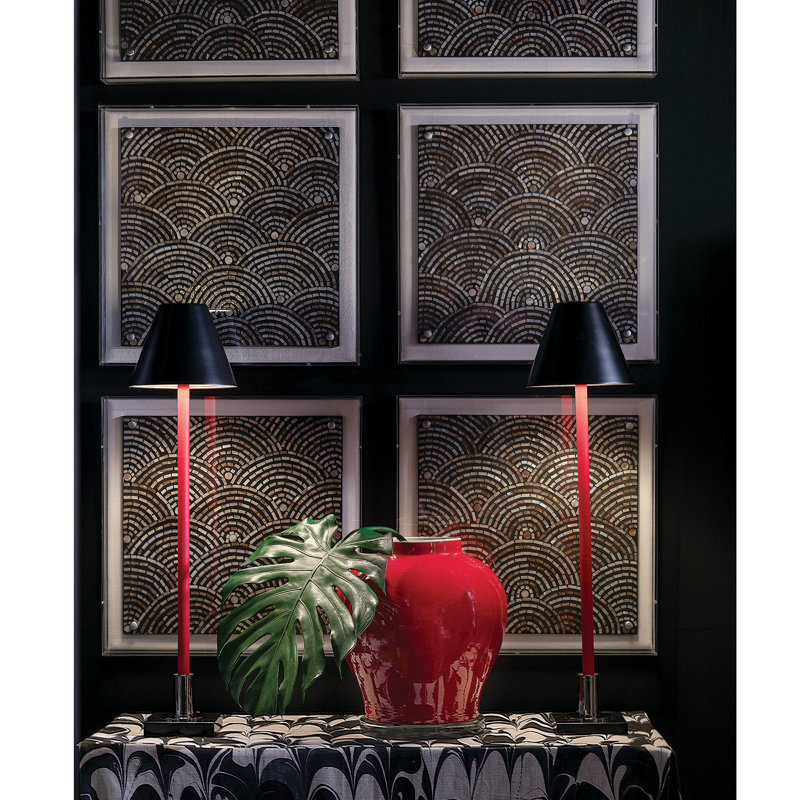 Pot en porcelaine 15 po Melrose, Rouge rubis