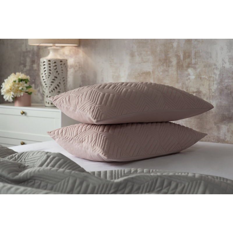 Lisbon Polyester Solid Colour Sham, Pink