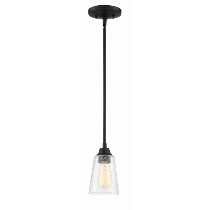 Luminaire suspendu 1 cloche à simple cloche wolfe, Espresso