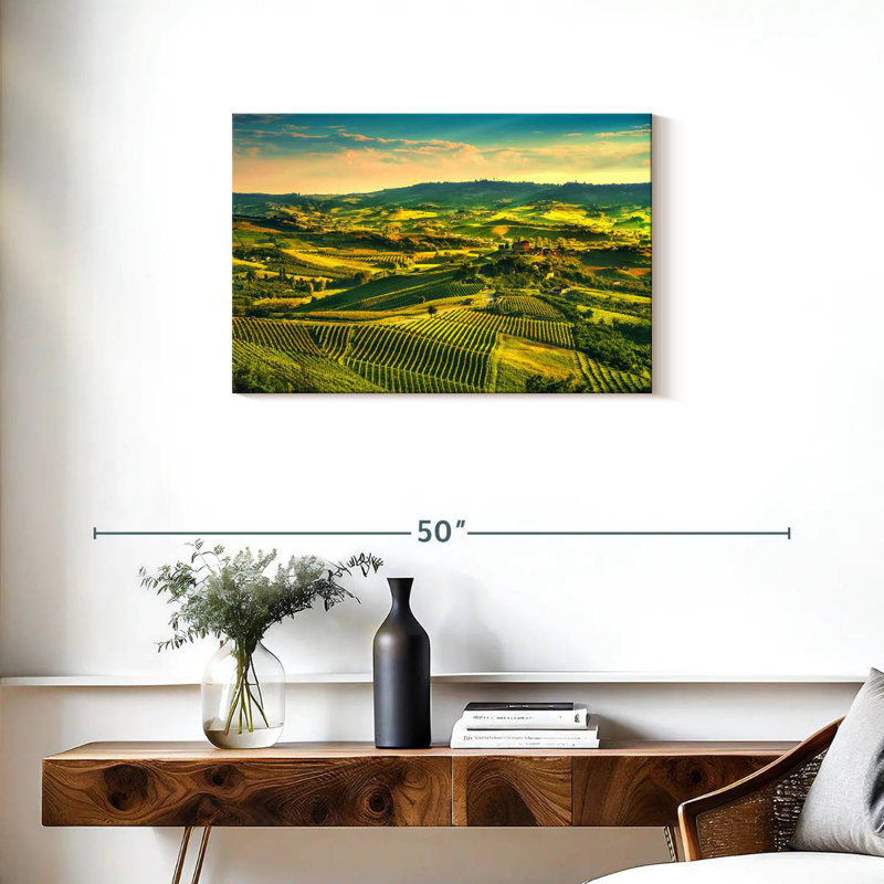 Alvord Sunlit Langhe Vineyard, H 20 po x l 30 po
