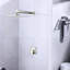 Robinet de douche mural en nickel brossé - Laiton, valve incluse avec paillettes