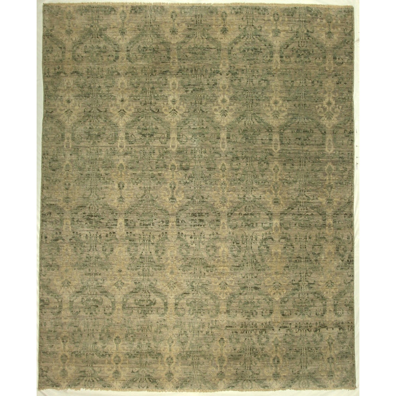 Hand Knotted Ikat Rug