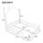 Metal House Platform Bed With Guardrail And Chimney-959332686