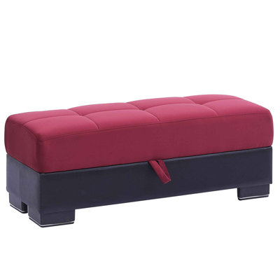 Legacy Fabric Upholstered Ottoman with Storage