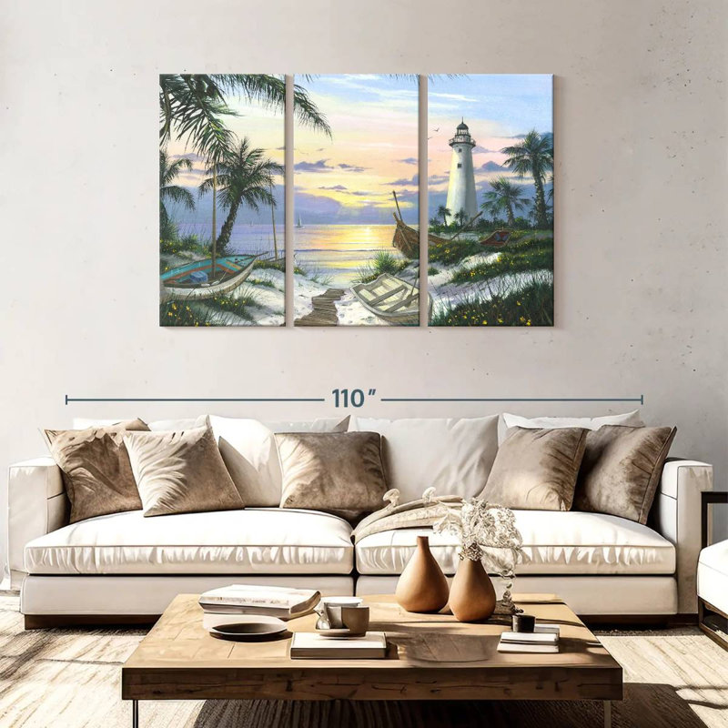 Gillard Lighthouse Landing Final, 48" H x 74" W
