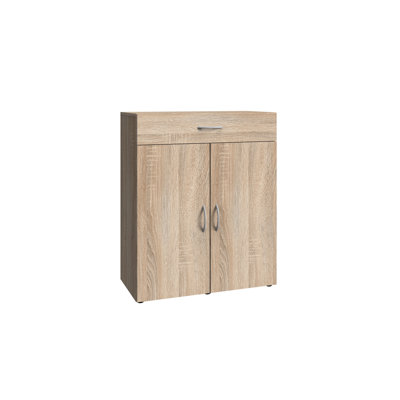 Albricus Solid Wood 80cm W 1 - Drawer Chest of Drawers