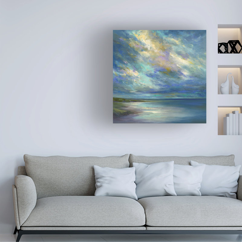 «Drifting Winds» par Sheila Finch, H 18 po x l 18 po x P 2 po