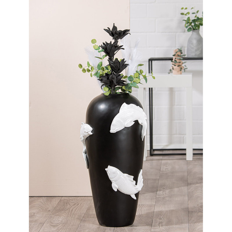 Alvon Floor Vase, Black