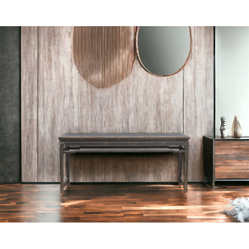 Console en bois massif 69,7 po