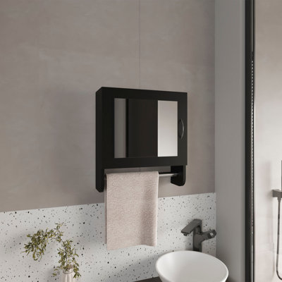 Pharmacie H 19,70 po, avec 1 porte, 2 tablettes, 1 miroir