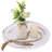 Rustic Wooden Serving Tray - Round Wood Butler Decorative Tray Vintage Centerpiece Candle Holder Trays Farmhouse Ottoman Tray for Home Decor-262806296