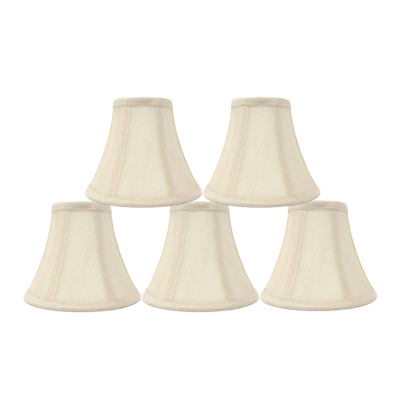5'' H Silk Bell Lamp Shade, Cream