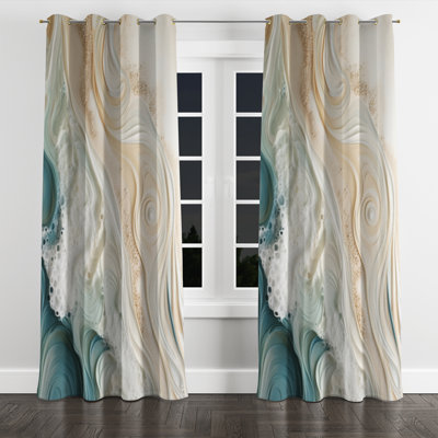 Ayanle - Beach Sand Blackout Grommet Curtain - 1 panel
