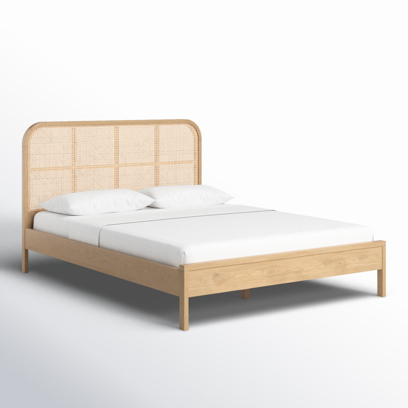 Ennis Cane Bed, Queen, Natural