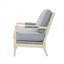 Chaise rembourrée en polyester avec 4 pieds
