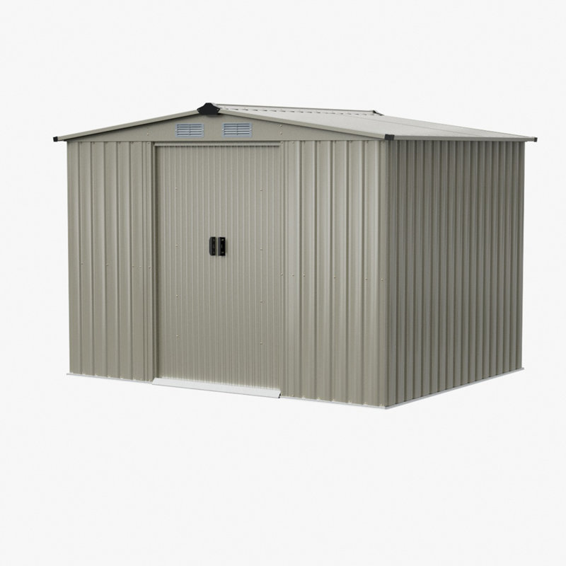 8x6 FT Large Metal Garden Tool Storage Shed