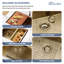 Station de travail d'évier de cuisine encastrable en acier inoxydable de calibre 16 en acier inoxydable L 30 po x l 19 po-119276320