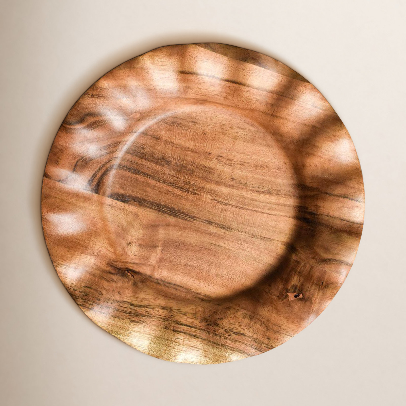Round Wood Platter