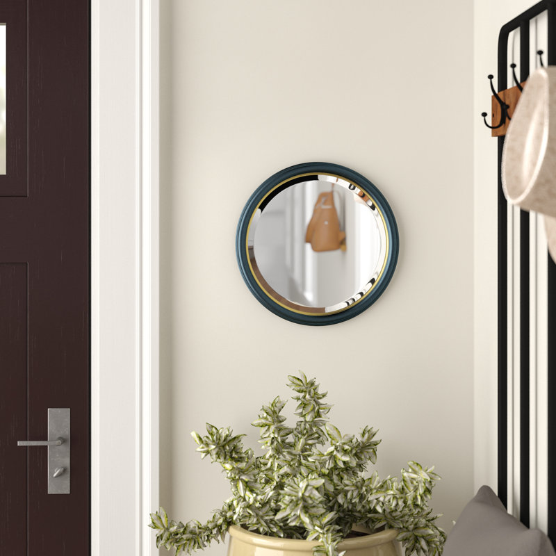 Jaysten Round Mirror, 25" H x 25" W, Gold
