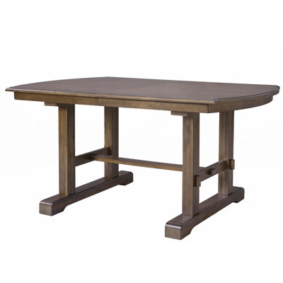 Farmhouse 60"-78" Extendable Dining Table With Removable Leaf