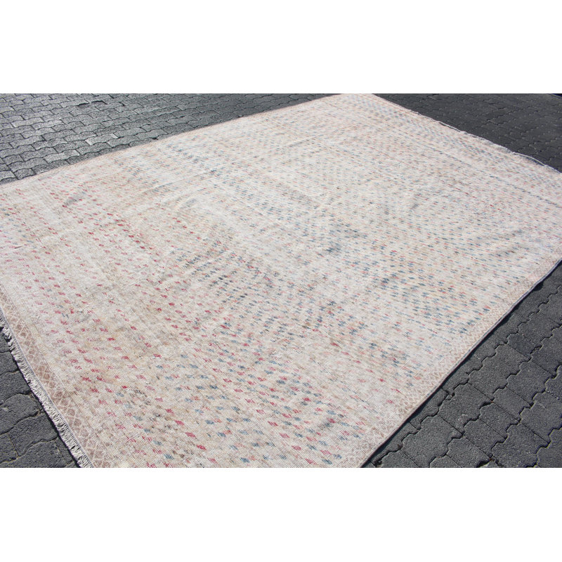 Tapis de salon en laine turque rétro - authentique fabriqué à la main en grand format
