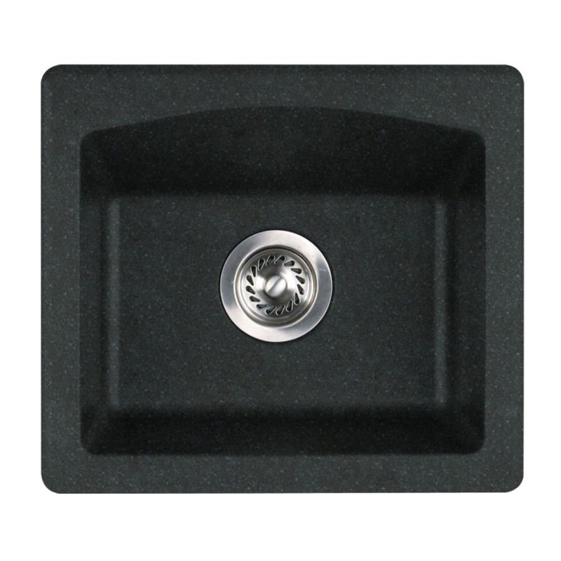 Single Bowl Granite Kitchen Sink, Nero