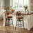 Set Of 2 360° Smooth Swivel Bar Stools, Premium Waterproof Stain-Resistant Faux Leather Upholstery With Extra Thick High-Resilience Padded Seat-815274219