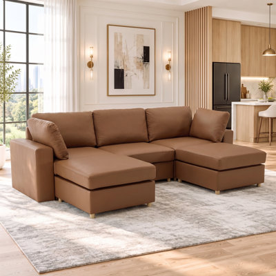 Carrigan Upholstered Sectional with Ottoman