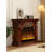 American-style electronic simulation flame fireplace-923797418-923797412