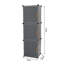 8 Pair Stackable Shoe Storage Cabinet
