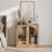 Arched Sideboard Cabinet w/Glass Doors & Shelf, Camel-783540233