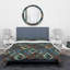 Ensemble de housse de couette designart diamond squares-35229183