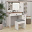 Bureau de coiffeuse avec miroir coulissant et lumières-1580355311